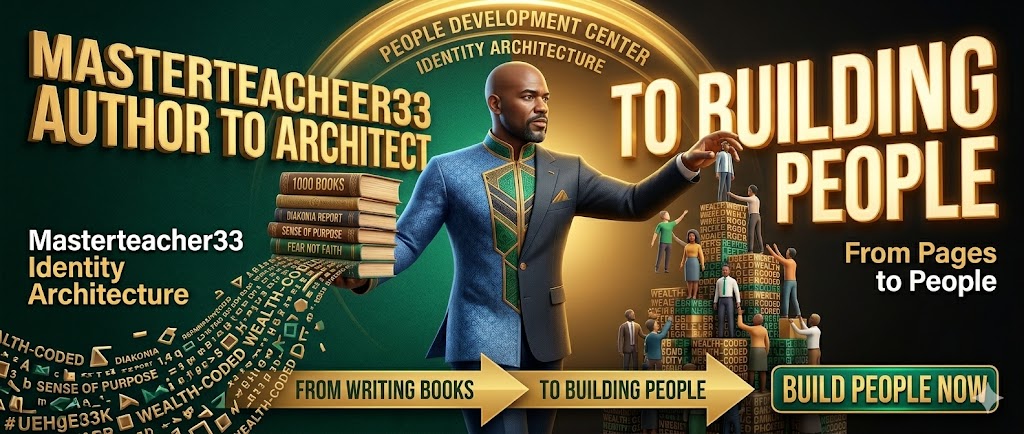 Masterteacher33 — From Author to Architect · From Pages to People · Build People Now